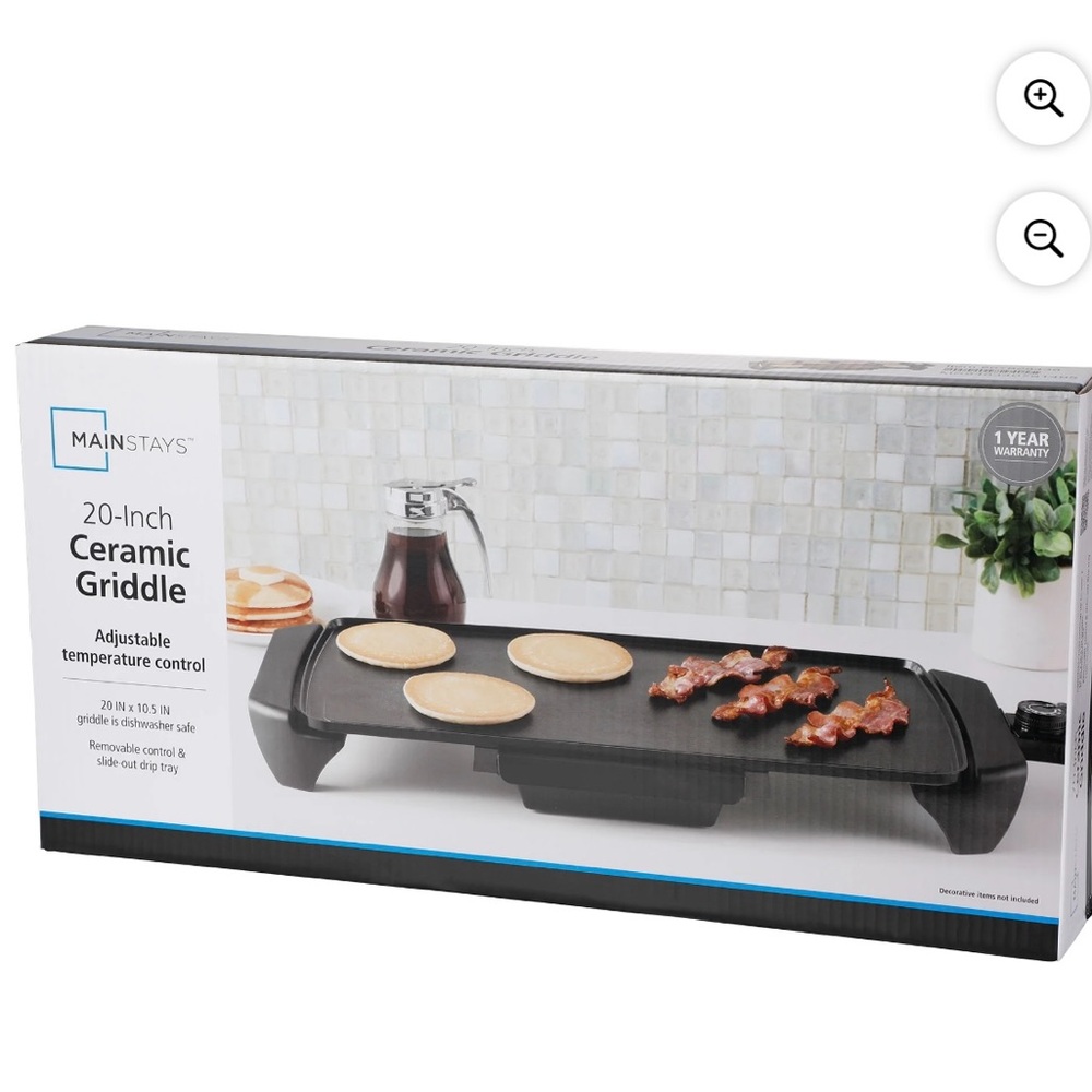 Mainstays Black Ceramic Griddle
